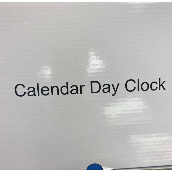 Clock Calendar Easy Read Screen 7” LCD Alarm Time Day Date - Picture 2 of 6